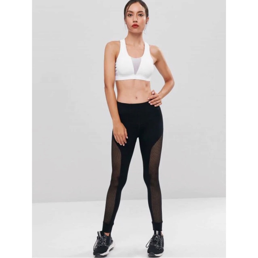 High waist mesh leggings